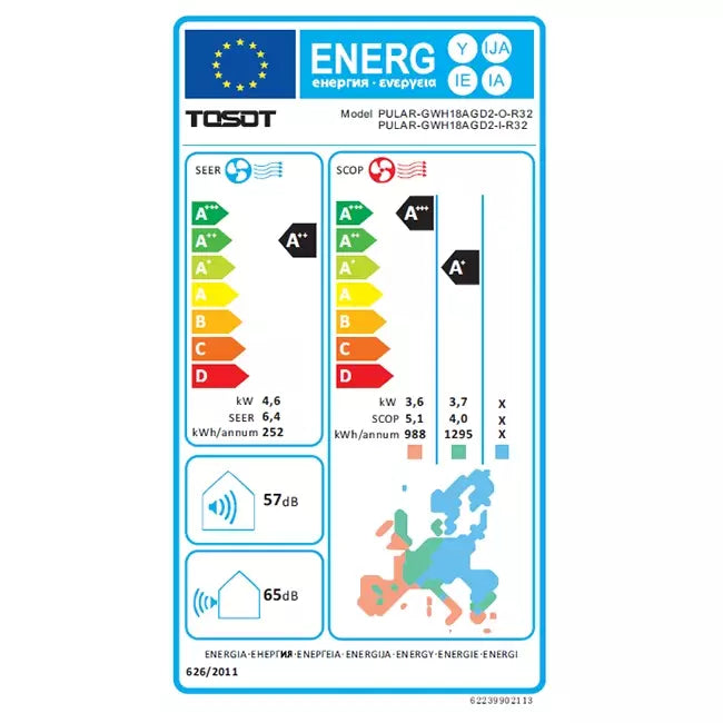 Tosot PULAR by GREE single split airco - 5 kW