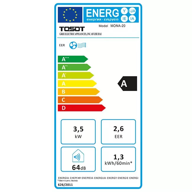 Tosot Mona 20 mobiele airco - 3,5 kW