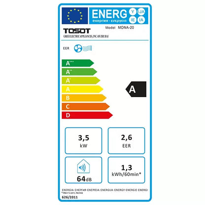 Tosot Mona 20 mobiele airco - 3,5 kW